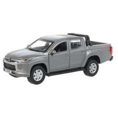 Машина металлическая Mitsubishi L200 Pickup, 13 см, цвет матовый серый, открываются двери и багажник Технопарк