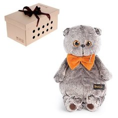 Мягкая игрушка «Басик» с рыжим бархатным бантом, 19 см Basik&Co