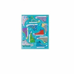 Тетрадь 96 листов в клетку на гребне "Кеды", обложка мелованный картон, глянцевая ламинация Альт