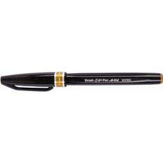 Браш пен "Pentel" Brush Sign Pen Artist, ultra-fine 0.5 - 5 мм кисть/круглое тонкое SESF30C-YX охра