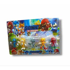 Игровой набор фигурок Соник-2 5 шт по 10 см китай