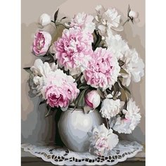 Картина по номерам Пышные пионы 40х50 см АртТойс