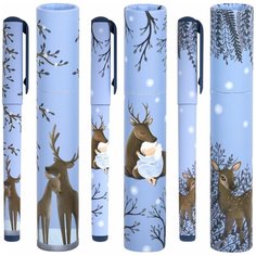 Ручка шариковая в футляре BRUNO VISCONTI DreamWrite, синяя, "Олененок", ассорти, 0,5 мм, 20-0264/02 Комплект : 24 шт.