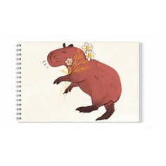 Альбом для рисования MIGOM А4 Капибара, Capybara - 0002