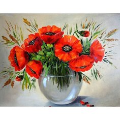 Картина по номерам Красные маки 40х50 см АртТойс