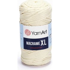 Пряжа YarnArt Macrame XL молочный (137), 100%полиэстер, 130м, 250г, 5шт