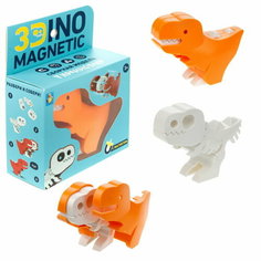 Сборный Тираннозавр 1TOY 3Dino Magnetic оранжевый