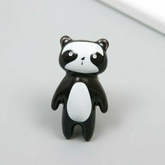 Ручка для шкатулки керамика, металл "Панда" 6,3х3,5 см Made in China