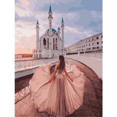 Картина по номерам Девушка у мечети 40х50 см АртТойс