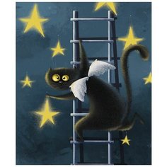 Картина по номерам Кот ангел 40х50 см АртТойс