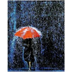 Картина по номерам Под зонтом 40х50 см АртТойс