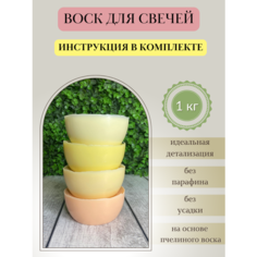 Воск для свечей / Микс 38 / 1 кг Hobbyscience.Ru