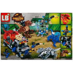 Конструктор/ Dinosaur World/ Парк юрского периода/ Динозавры/ 412 деталей Планета Конструкторов