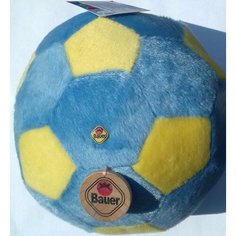 Игрушка мягкая, футбольный мяч, мягконабивная желто-голубая диаметр 15см Германия Бауэр