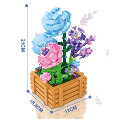 Конструктор ZB Серия Flower Studio Роза, 550 дет.