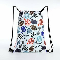 Мешок для обуви Спорт, 32*0,5*40 см, отд на шнурке, белый Мастер