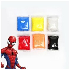 MARVEL Набор мягкого пластилина "Человек Паук", 6 цветов