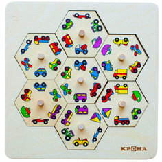 Деревянная Головоломка Мозаика Транспорт 143-118 Крона