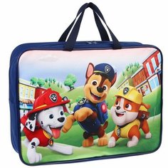 Paw Patrol Папка с ручками А4, 35х27х10 см, на молнии, текстиль, Щенячий патруль