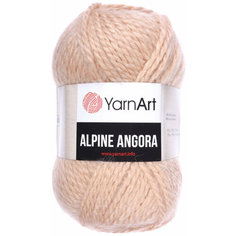 Пряжа Yarnart Alpine angora бежевый (346), 20%шерсть/80% акрил, 150м, 150г, 5шт