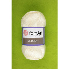 Пряжа Yarnart Melody белый (880), 9%шерсть/21%акрил/70%полиамид, 230м, 100г, 3шт