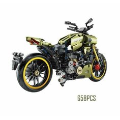 Конструктор Техник Спортивный мотоцикл 658 деталей T3035 Lion King