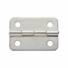 Петля для шкатулки Закругленная 0010923 серебряный цвет 24х18 мм, цена за 10 шт. Поделки.рф