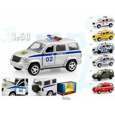 Машинка модель Полиция металлическая в коробке Автопарк