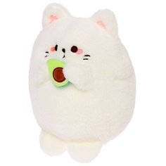 Мягкая игрушка «Котик с авокадо», цвет белый, 25 см Maxitoys