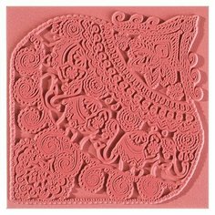 Текстурный коврик EFCO "Индийская композиция", для полимерной глины, 9х9 см