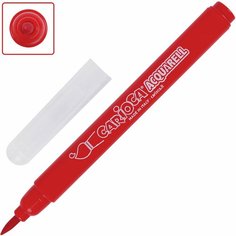 Фломастеры акварельные CARIOCA (Италия) "Aquarell", 12 цветов, наконечник-кисть, смываемые, картонный конверт, 42747 Комплект : 3 шт.