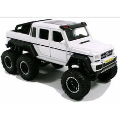 Металлическая машинка модель 6X6 G-Klass Brabus AMG Merсedes-benz Мерседес Гелендваген Гелик 20см (белый) АЦ