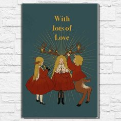 Картина по номерам на холсте новый год рождество (фэнтези, эстетика, дриады, нимфы) - 13052 40х60 Бруталити