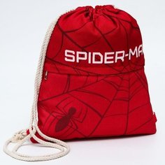 Мешок для обуви с карманом, 28х37 см, Человек-паук Marvel