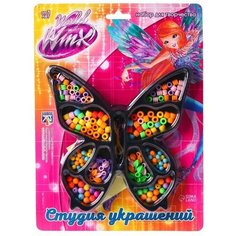 Набор для творчества «Студия украшений WINX» на блистере, феи Винкс, 10 видов бусин