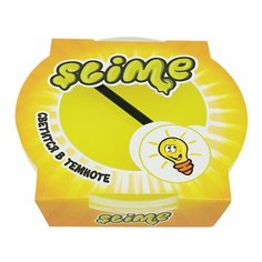 Слайм (лизун) "Slime Mega" светится в темноте желтый 300 г волшебный МИР, 3 шт