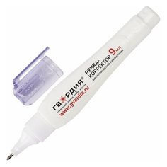 Ручка-корректор гвардия 9 мл металлический наконечник, 12 шт