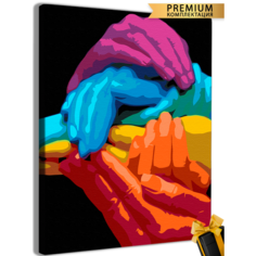 Картины по номерам Руки 40x50