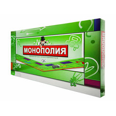 Игра настольная Монополия в наборе: игровое поле, жетоны, 60 карточек , 32 дома, 12 отелей, правила, картонная упаковка 34*22*3см Kwelt