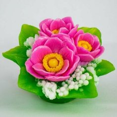Силиконовая форма для мыла Букет №3 3D, для свечей гипса 1шт Нет бренда