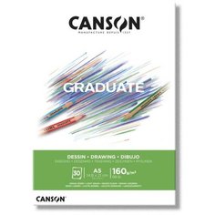 Альбом для графики CANSON Graduate Drawing, А5, 30 листов, на склейке, 160 г/м2
