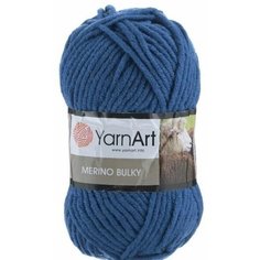 Пряжа Yarnart Merino Bulky синий (551), 70%акрил/30%шерсть, 100м, 100г, 5шт