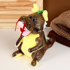 Мягкая игрушка «Дракон», 27 см, цвет золотой Китай