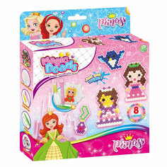 Аквамозаика Принцесса / набор для детского творчества / 800 бусин Magic Beads