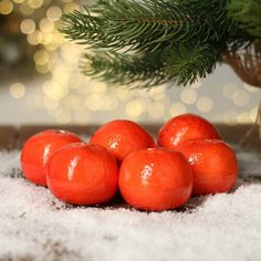 Основа для творчества и декора «Мандарин» набор 6 шт, размер 1 шт: 5,5×5,5×4 см Россия