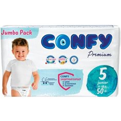 Подгузники Confy Premium Jumbo Размер 5 11-18кг 50шт х 3шт