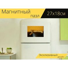 Магнитный пазл "Мейн кун, кот" на холодильник 27 x 18 см. Lots Prints