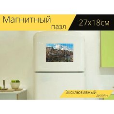 Магнитный пазл "Амстердам, голландия, нидерланды" на холодильник 27 x 18 см. Lots Prints