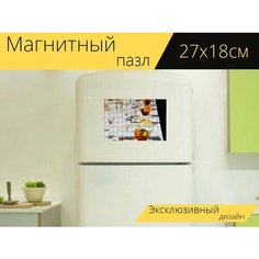 Магнитный пазл "Свадьба, свадебные гости, гости" на холодильник 27 x 18 см. Lots Prints