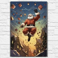 Картина по номерам на холсте животные дракон (Новый год 2024, азиатская эстетика) - 12640 В 60x40 Бруталити